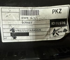 Капот для Volkswagen Golf хэтчбек IV (1J1, 9B1) - фото 6